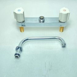 ΘΘ KVK 台付2ハンドルシャワー・混合栓 開封品(S) KM8ZGN Sランク
