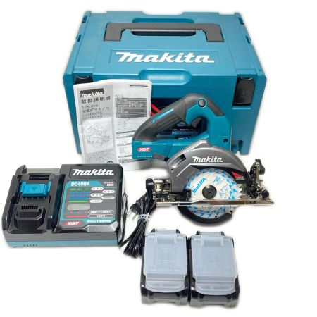 MAKITA マキタ 丸のこ 充電器・充電池2個・ケース付 コードレス式 40v 26007Y HS005GRDX ブルー