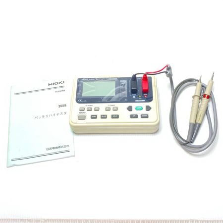  HIOKI バッテリーハイテスター ケーブル2本付 3555