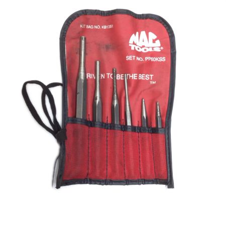  MAC TOOLS マック ピンポンチ 6本セット・ケース付き PP60KSS レッド