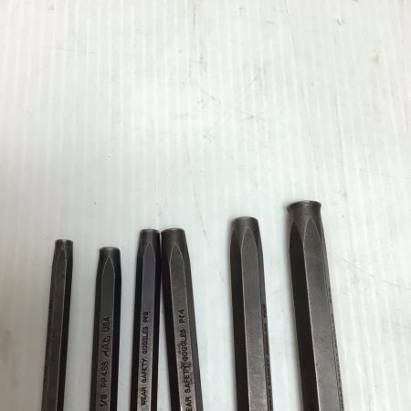  MAC TOOLS マック ピンポンチ 6本セット・ケース付き PP60KSS レッド