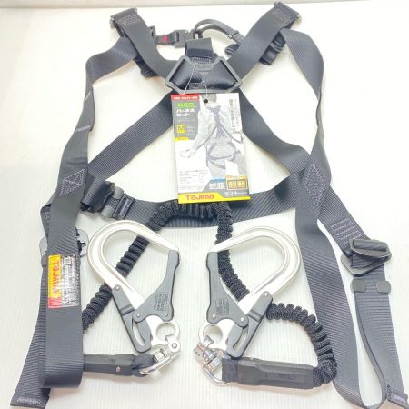  TAJIMA タジマ フルハーネス型安全帯 未使用品(S) 蛇腹ダブルランヤード付 Mサイズ A1GSMJR-WL8BK