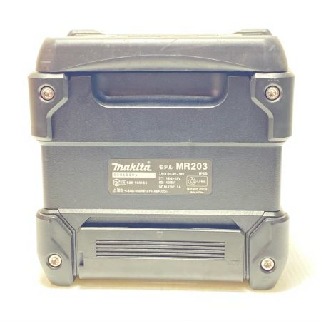 MAKITA マキタ バッテリー式スピーカー コードレス式 10.8v-18v MR203 ブラック