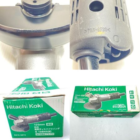  HITACHI 日立 ディスクグラインダー 未使用品(S) 本体のみ コード式 125mm 650127 長期保管品 箱イタミ有 G13SH5