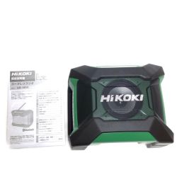 ΘΘ HiKOKI ハイコーキ バッテリー式ラジオ  取説付 コードレス式 18v JN50365 UR18DA グリーン Cランク