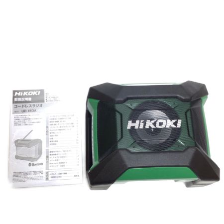  HiKOKI ハイコーキ バッテリー式ラジオ  取説付 コードレス式 18v JN50365 UR18DA グリーン