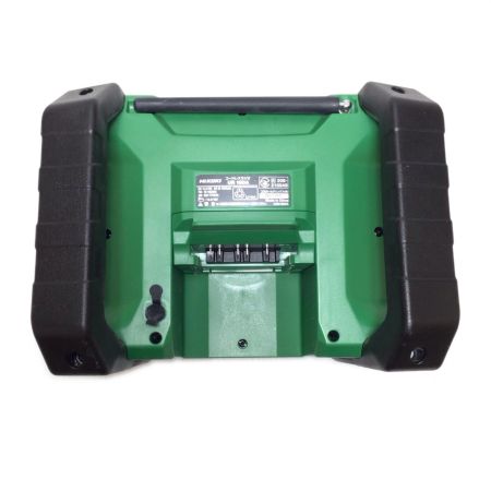  HiKOKI ハイコーキ バッテリー式ラジオ  取説付 コードレス式 18v JN50365 UR18DA グリーン
