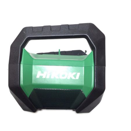  HiKOKI ハイコーキ バッテリー式ラジオ  取説付 コードレス式 18v JN50365 UR18DA グリーン
