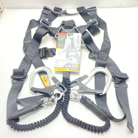  TAJIMA タジマ フルハーネス型安全帯 未使用品(S) 蛇腹ダブルランヤード付 Mサイズ A1GSMJR-WL8BK