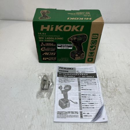  HiKOKI ハイコーキ  インパクトドライバ  WH14DDL2 ブラック