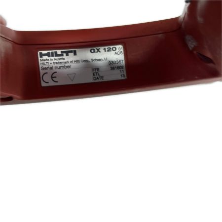  Hilti ヒルティ ガス式鋲打機 本体のみ 不明 動作未確認 GX120 レッド