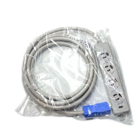  明工社 横形OA用抜け止め接地タップ 未使用品(S) MJ2495ジョイントボックス5個付 2口3ｍ 7個セット MR7902NT3