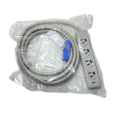  明工社 横形OA用抜け止め接地タップ 未使用品(S) MJ2495ジョイントボックス5個付 2口3ｍ 7個セット MR7902NT3