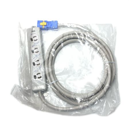  明工社 横形OA用抜け止め接地タップ 未使用品(S) MJ2495ジョイントボックス5個付 2口3ｍ 7個セット MR7902NT3