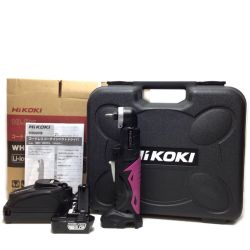 ΘΘ HiKOKI ハイコーキ インパクトドライバ 未使用品(S) ビット・充電器・充電池・ケース付 コードレス式 WH10DCL ショッキングピンク×ブラック Sランク