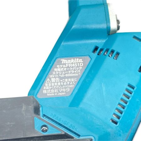  MAKITA マキタ オートッパックスクリュードライバー 本体のみ コードレス式 25~41mm 18v 20815 使用感有 FR451D ブルー