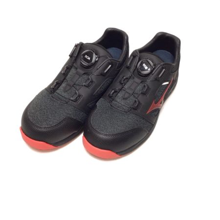  MIZUNO ミズノ 安全靴 開封品(S) 26.5cm F1GA220209 ブラック×レッド
