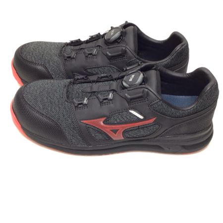 MIZUNO ミズノ 安全靴 開封品(S) 26.5cm F1GA220209 ブラック×レッド
