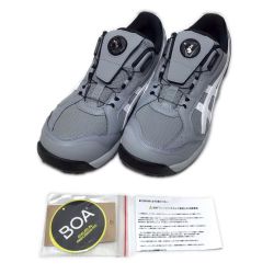 ΘΘ asics アシックス  安全靴 開封品(S) 27.0cm 1273A123 グレー×ホワイト Sランク