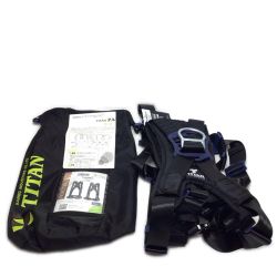 ΘΘ TITAN フルハーネス型安全帯 未使用品(S) 収納バッグ付 Lサイズ PAHN-10A-BL-L型 ブラック Sランク