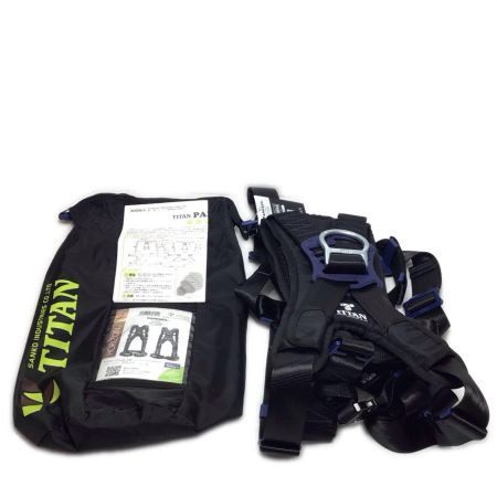  TITAN フルハーネス型安全帯 未使用品(S) 収納バッグ付 Lサイズ PAHN-10A-BL-L型 ブラック
