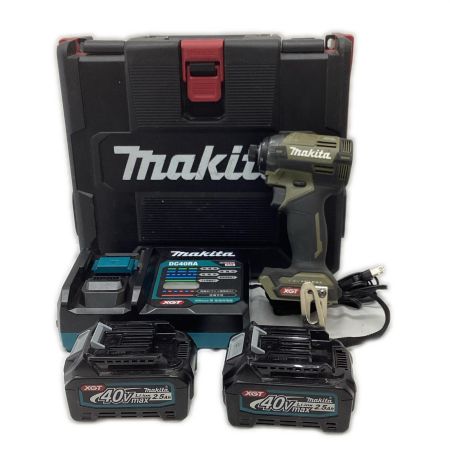 MAKITA マキタ インパクトドライバ 程度B 充電器・充電池2個・ケース付 TD002GRDXO オリーブ