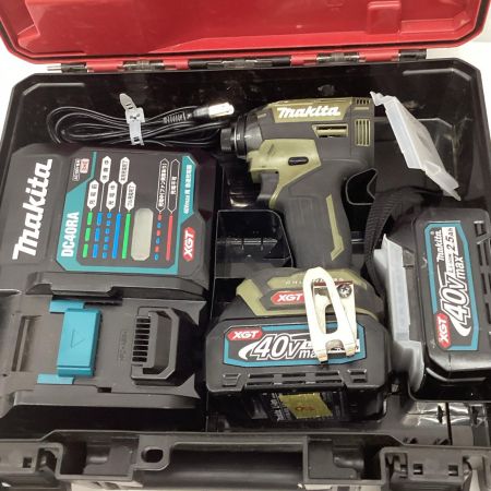 MAKITA マキタ インパクトドライバ 程度B 充電器・充電池2個・ケース付 TD002GRDXO オリーブ