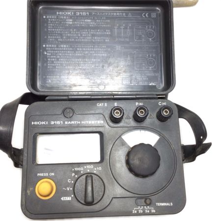  HIOKI アースハイテスタ ケース付 030929723 動作未チェック 3151