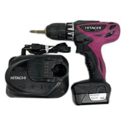 ΘΘ HITACHI 日立 ドライバドリル 充電器・充電池1個付 DS10DFL ショッキングピンク Cランク