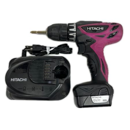  HITACHI 日立 ドライバドリル 充電器・充電池1個付 DS10DFL ショッキングピンク