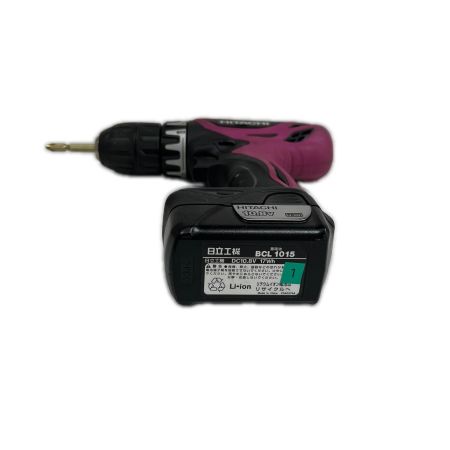  HITACHI 日立 ドライバドリル 充電器・充電池1個付 DS10DFL ショッキングピンク