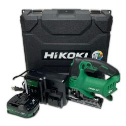 ΘΘ HiKOKI ハイコーキ ジグソー未使用品(S)  充電器・充電池1個・ケース付 コードレス式 36v CJ36DA グリーン Sランク