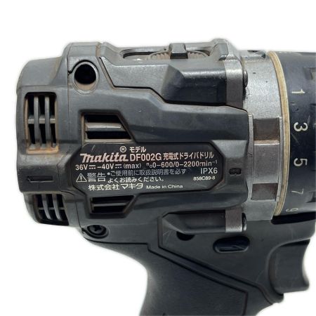  MAKITA マキタ ドライバドリル 本体のみ コードレス式 40v 0011745Y 使用感有 DF002G ブラック