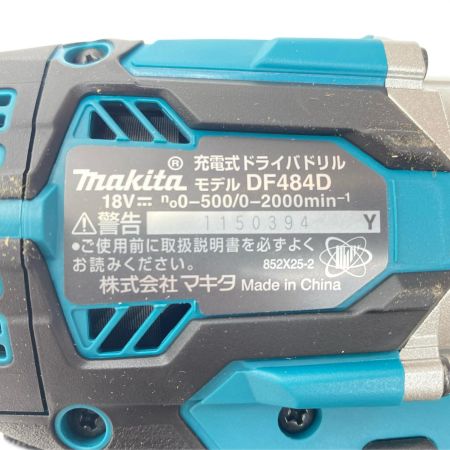  MAKITA マキタ ドライバドリル コードレス式 18v 1150394Y DF484DZ ブルー