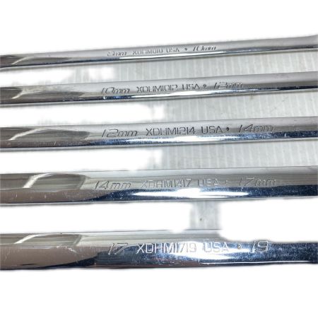  Snap-on スナップオン ストレートメガネレンチセット 5本セット XDHM605KJP