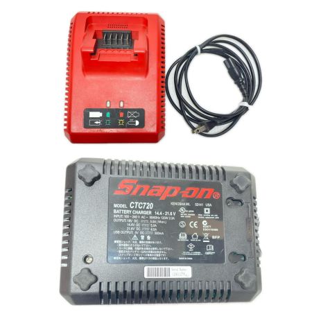  Snap-on スナップオン インパクトレンチ 充電器・充電池1個付 コードレス式 13196035 CTJ7850 レッド