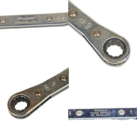  Snap-on スナップオン メガネ板ラチェットレンチ 2本セット RBM78A,RBM1213A RBM A