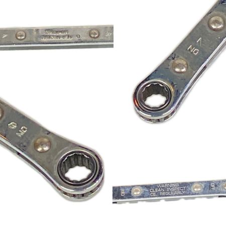  Snap-on スナップオン メガネ板ラチェットレンチ 2本セット RBM78A,RBM1213A RBM A