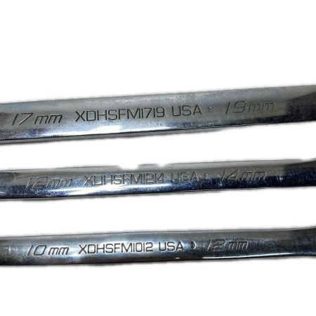  Snap-on スナップオン 両口メガネレンチ 3本セット XDHSFM1012,XDHSFM1214,XDHSFM1719 XDHSFM