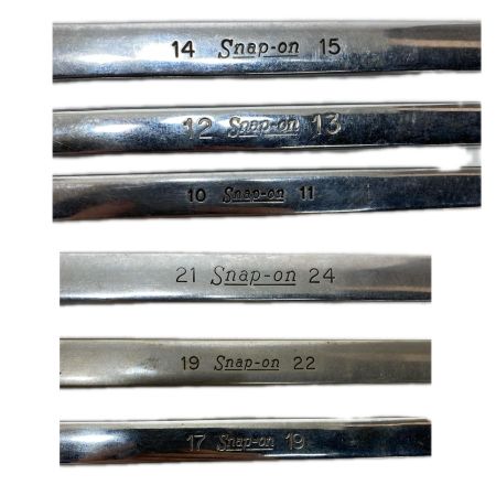  Snap-on スナップオン 両口メガネレンチ 6本セット XBM1011,XBM1213,XBM1415,XBM1719,XBM1922,XBM2124 XBM