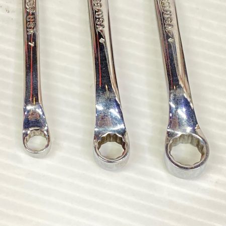  Snap-on スナップオン 両口メガネレンチ 6本セット XSM67,XSM89,XSM1011,XSM1213,XSM1314,XSM1719 XSM