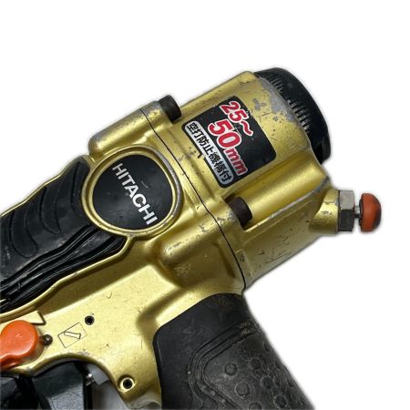  HITACHI 日立 エアタッカ  本体のみ 高圧 50mm N5004HMF ゴールド×ブラック