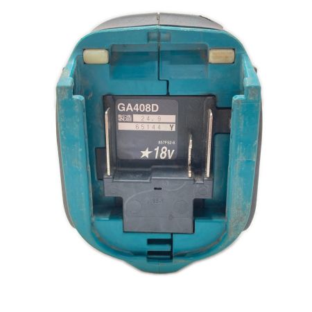  MAKITA マキタ ディスクグラインダー 本体のみ コードレス式 100mm 18v 65144Y GA408D ブルー