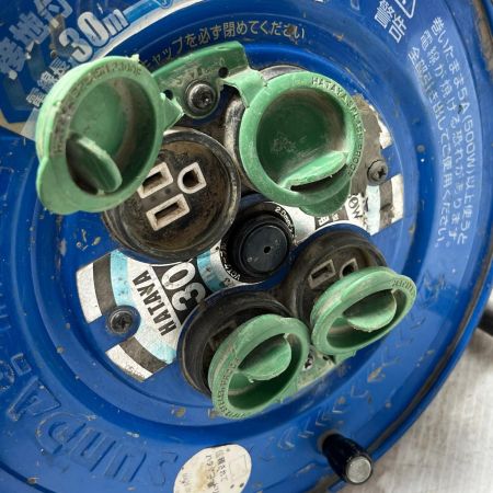 HATAYA コードリール 3芯 2.0mm×30m SG-30K ブルー