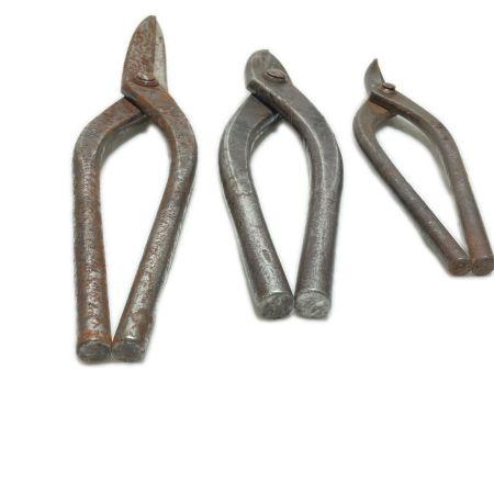  盛久 ステン用 金切鋏 3本セット 刃長90mm,全長330mm/刃長45mm,全長275mm/刃長45mm,全長240mm サビ有