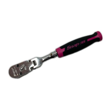  Snap-on スナップオン フレックスヘッドラチェットハンドル ソフトグリップ FHF100 ブラック×ピンク