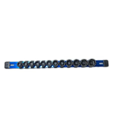  Blue Point ソケットセット 12個セット・ソケットホルダー付  CR-MO ブラック