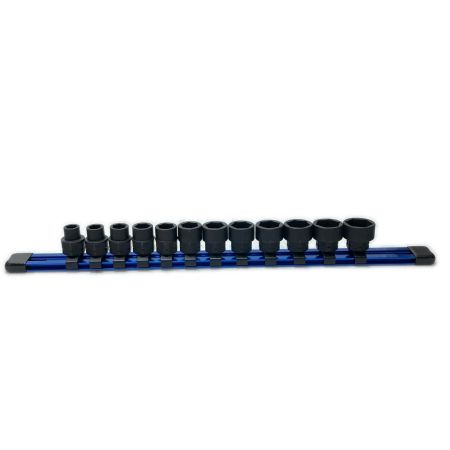  Blue Point ソケットセット 12個セット・ソケットホルダー付  CR-MO ブラック