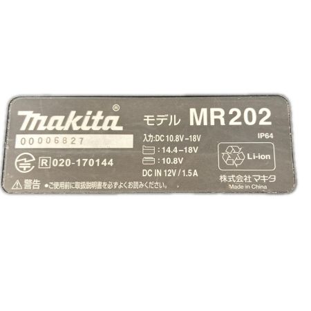  MAKITA マキタ バッテリー式スピーカー 本体のみ 18v 00006827 MR202 ブラック
