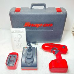 ΘΘ Snap-on スナップオン インパクトレンチ 充電器・充電池2個・ケース付 CTJ4850HO レッド×ブラック Cランク